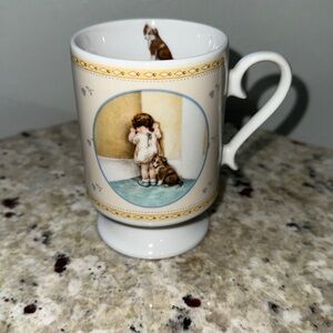 Vintage 1987 Bessie Pease Gutmann ‘In Disgrace’ Porcelain Tea Coffee Footed Mug